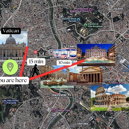Vaticano - 5 Min Da Stazione Rom Exterior foto